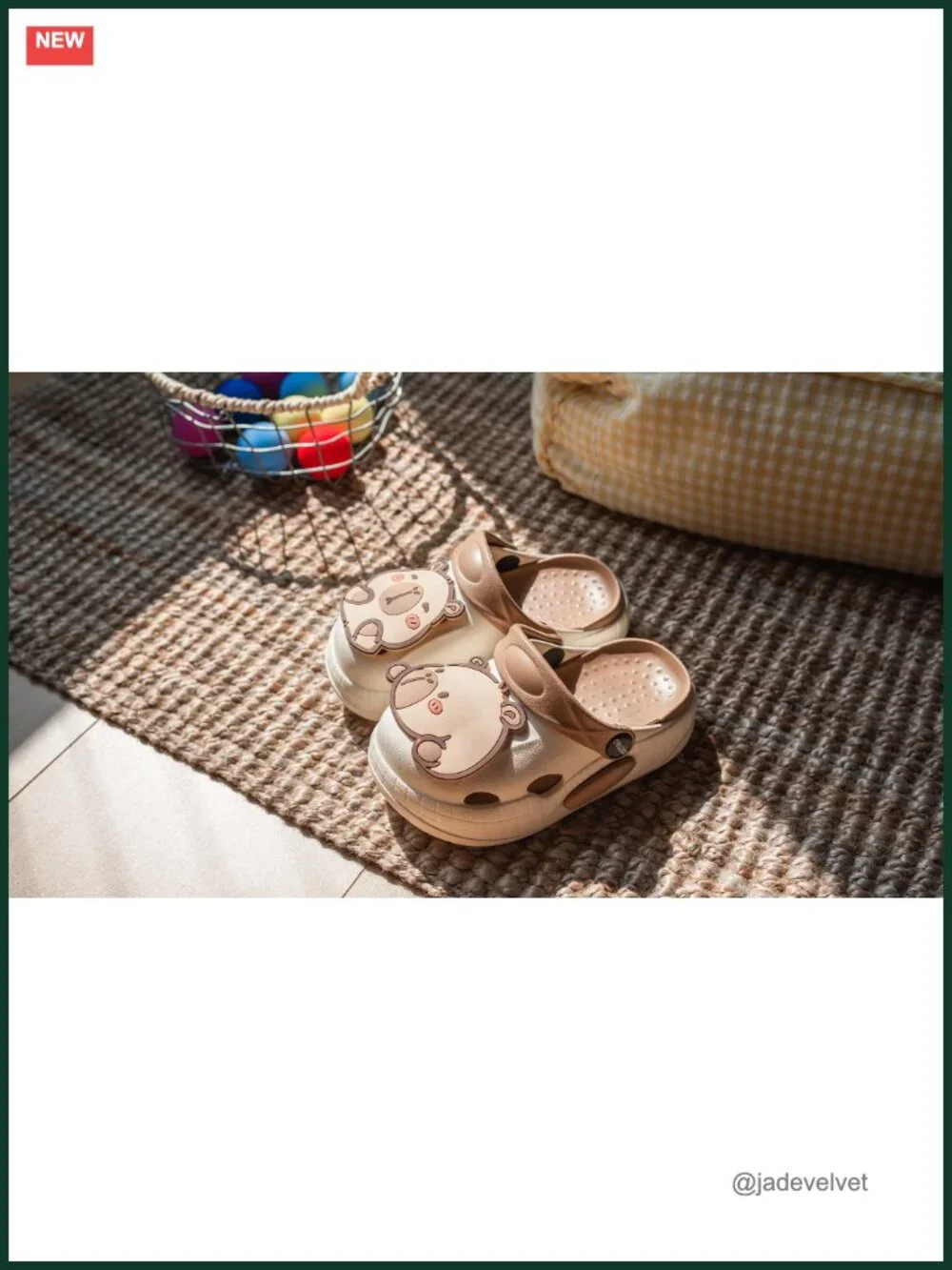 Kids Capybara Clog Sandals with Arch Support, Non-Slip EVA Slippers